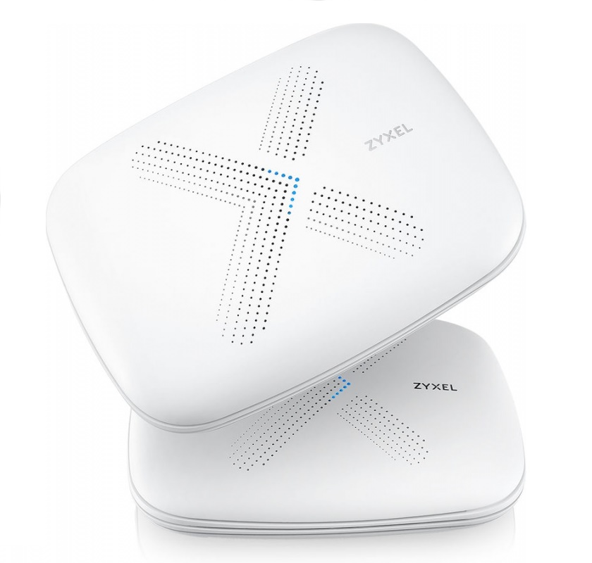 Набор ZYXEL два Wi-Fi Multy X, AC3000/AC Wave2/MU-MIMO,802.11a/b/g/n/ac (300+866+1733 Мбит/с),1xWAN GE,3xLAN GE WSQ50-EU0201F WSQ50-EU0201F