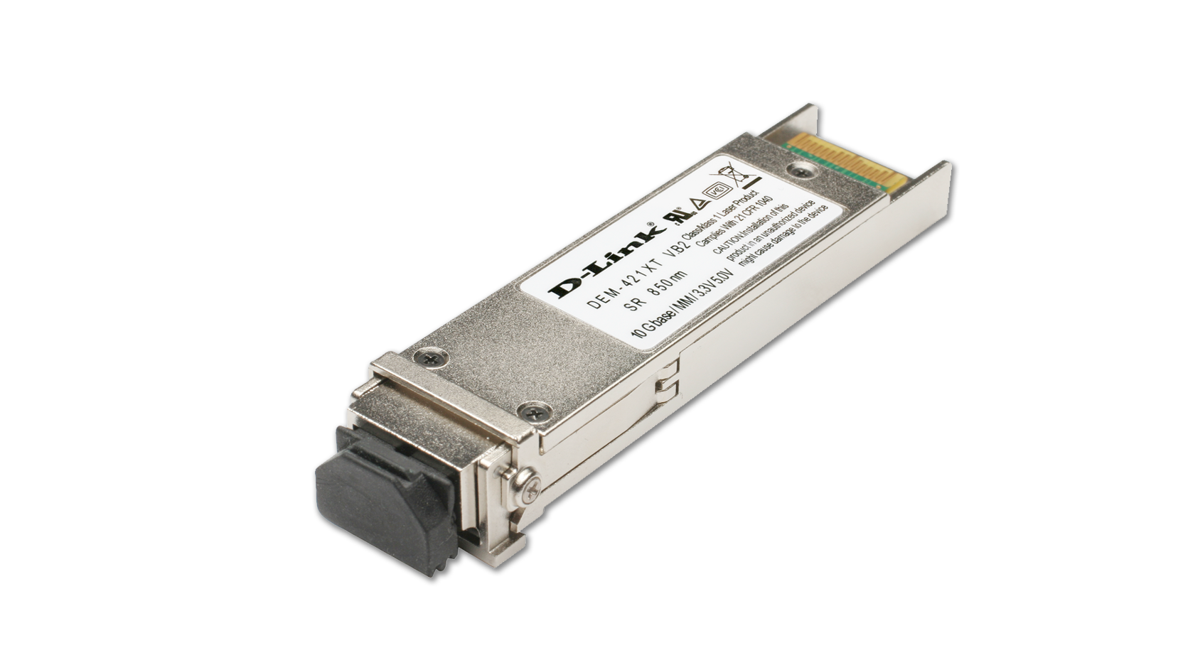 Трансивер D-Link DEM-421XT XFP-трансивер с 1 портом 10GBase-SR для многомодового оптического кабеля (до 300 м) (DEM-421XT(Б.У.)) DEM-421XT(Б.У.)