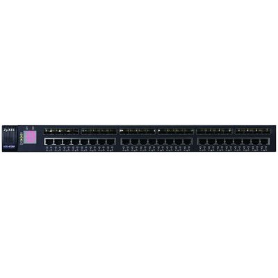 Коммутатор Zyxel XGS-4728F Layer 3+ Gigabit Switch with 24 RJ-45 connectors shared with SFP slots, 2 12G ports and 10G expansion slot XGS-4728F XGS-4728F