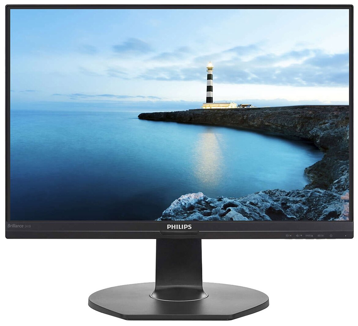 Монитор Philips 23,8" 1920x1080 60Гц IPS W-LED 16:9 5ms VGA 3*USB3.0 20M:1 1000:1 178/178 250cd HAS Pivot Tilt Swivel Speakers Black 241B7QUPEB/00 241B7QUPEB/00