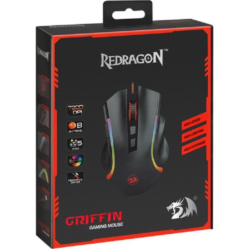 Мышь Defender Redragon проводная игровая  Griffin оптика,RGB,7200dpi 75093 75093 #2