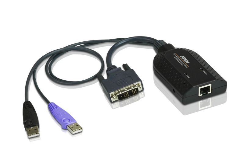 Модуль удлиннителя ATEN KVM DVI-D USB, 50 м., 1xUTP Cat5e, для подкл. к KH15xxA/KL15xxAi/KH25xxA/KN21xxx/41xxx/11xxv/KMxx32 KA7166-AX KA7166-AX