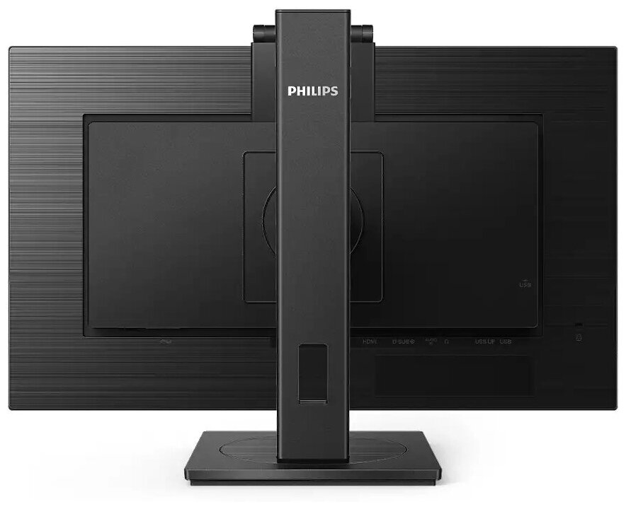 Монитор Philips 23,8" 242B1H 75 Гц 1920x1080 IPS W-LED 16:9 4ms(GtG) VGA DVI HDMI DP 2*USB 3.2 1*USB-B 50M:1 1000:1 178/178 250cd WEB-camera Tilt HAS Pivot Swivel Speakers Black A+ 242B1H/00 242B1H/00