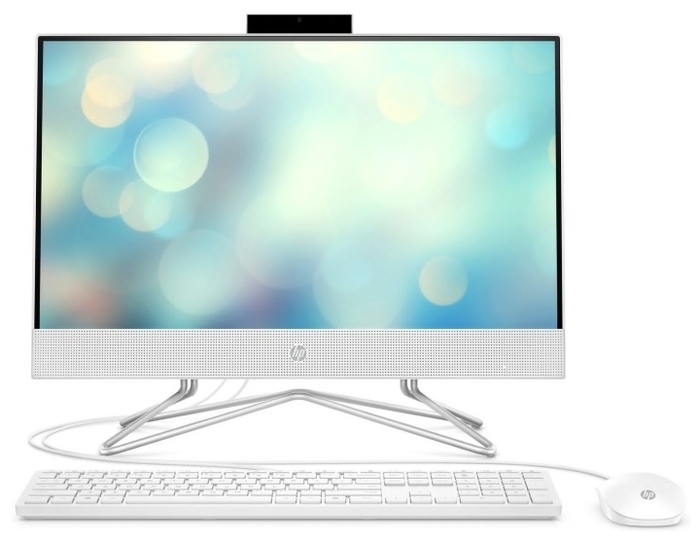 Моноблок HP 22-df1027ur AiO 21.5"(1920x1080)/Intel Core i3 1125G4(2Ghz)/4096Mb/256SSDGb/noDVD/Int:Intel Internal Graphics /Cam/WiFi/war 1y/Snow White/FreeDOS + USB KBD, USB MOUSE 3V053EA 3V053EA