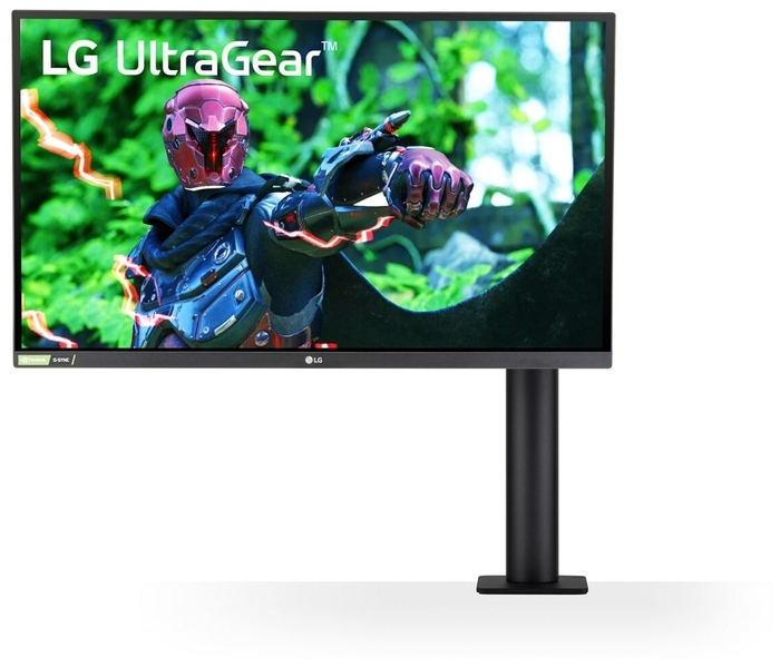 Монитор LG 27" Nano IPS LED, 2560x1440, 1ms, 178°/178°, 350cd/m2, 1000:1, 2*HDMI, DP, 144Hz, HDR10, NVIDIA G-Sync, HAS, Tilt, Подставка Ergo, VESA, Black 27GN880-B 27GN880-B