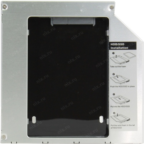 Шасси HDD AgeStar SSMR2S для 2.5” SATA HDD 9.5/7мм для установки в SATA 12.7мм отсек оптического привода ноутбука SSMR2S #4