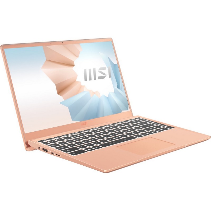 Ноутбук MSI Modern 14 B11SB-412RU 14"(1920x1080 (матовый) IPS)/Intel Core i5 1135G7(2.4Ghz)/16384Mb/512PCISSDGb/noDVD/Ext:nVidia GeForce MX450(2048Mb)/Cam/BT/WiFi/war 1y/1.2kg/Beige Mousse/W10 9S7-14D215-412 9S7-14D215-412