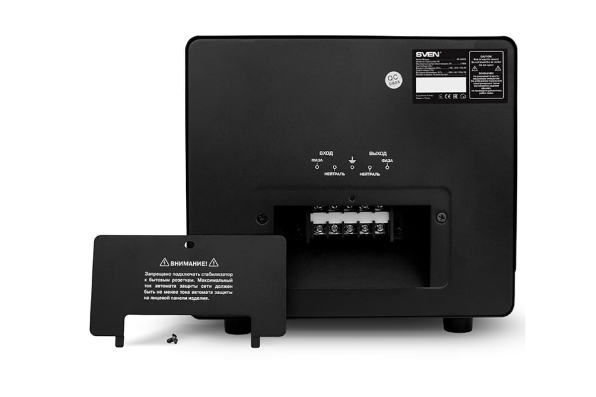 Автоматический стабилизатор напряжения Sven VR-A3000(1800Вт,Входное 140-275В, Клеммы, Выходное 230В, черный металл. корпус) SV-014940 SV-014940