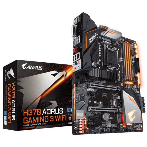 Материнская плата Gigabyte H370 AORUS Soc-1151v2 Intel H370 4xDDR4 ATX AC`97 8ch(7.1) GbLAN RAID+DVI+HDMI H370 H370 AORUS Gaming 3 WIFI H370 AORUS Gaming 3 WIFI