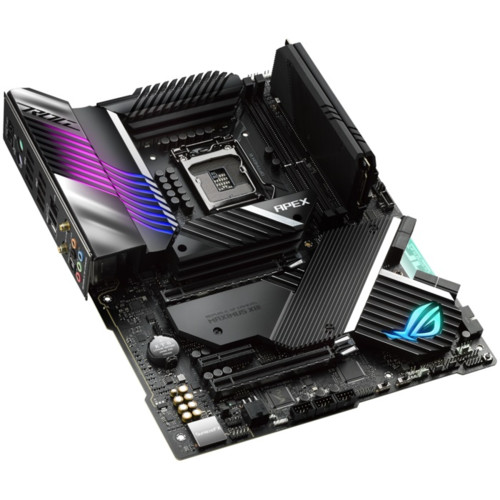 Материнская плата ASUS ROG MAXIMUS XIII APEX, LGA1200, Z590, 4*DDR4 , SLI,CrossFireX, SATA3,RAID, Audio, LAN 2,5GB, USB 3.2*13, USB 2.0*5, ATX ROG MAXIMUS XIII APEX ROG MAXIMUS XIII APEX