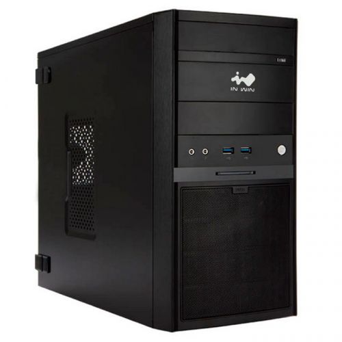 Корпус INWIN  EFS060 Black U3*2+A(HD)/COMBO+ front fan holder + Screwless mATX (без блока питания) 6141411 6141411