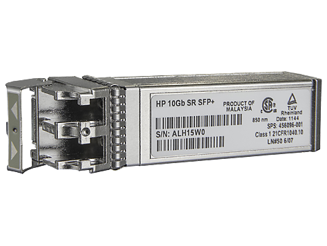 Трансивер HPE BladeSystem c-Class 10Gb SR SFP+  for 523/530/546/557/560/571SFP+, 640/631SFP28 & other 455883-B21 455883-B21