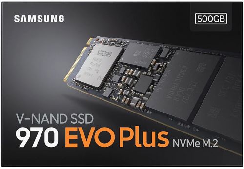 Твердотельный накопитель Samsung 970 EVO plus M.2 500 ГБ, 3500/3200, IOPS 480/550K MZ-V7S500BW MZ-V7S500BW