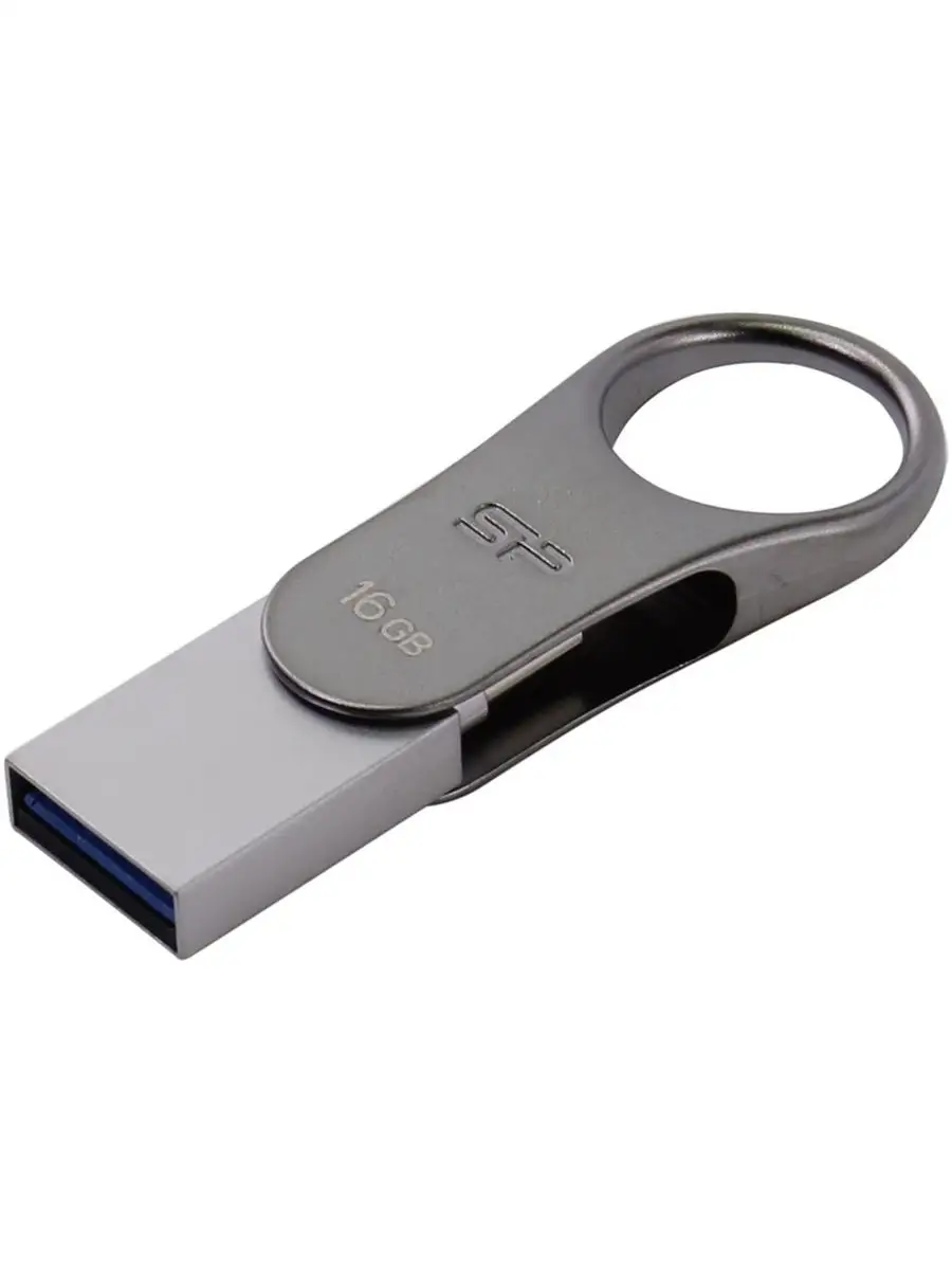 Флеш накопитель Silicon Power SP016GBUC3C80V1S 16Gb,Mobile C80,USB 3.0-USB Type-C,металл SP016GBUC3C80V1S SP016GBUC3C80V1S