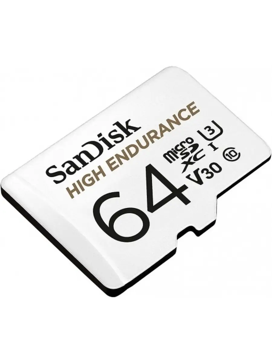 Карта памяти SanDisk microSD 64GB microSDXC Class 10 UHS-I U3 V30 High Endurance Video Monitoring Card SDSQQNR-064G-GN6IA SDSQQNR-064G-GN6IA #1