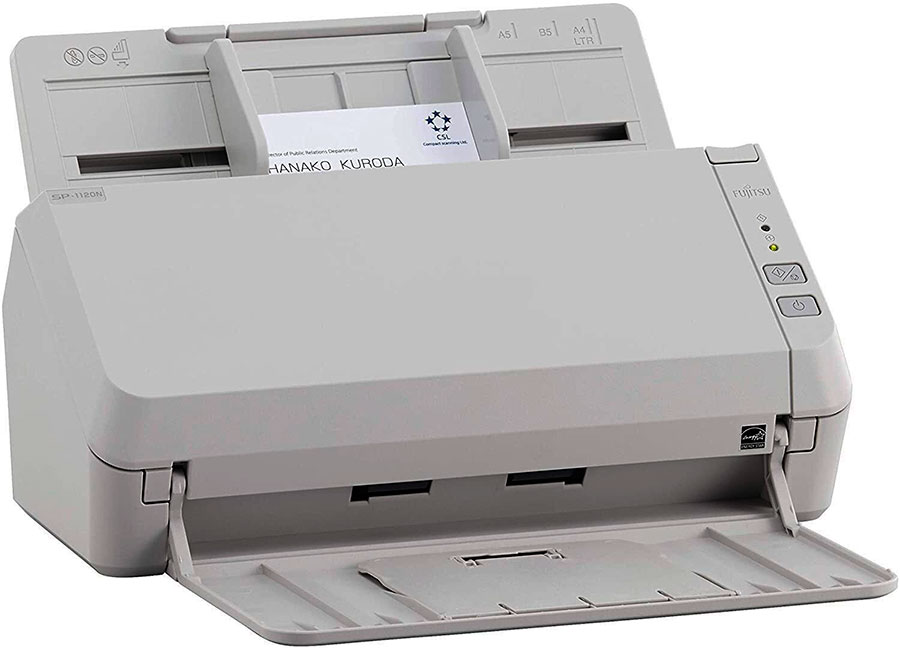 Сканер Fujitsu SP-1130N (CIS, USB, Ethetner, A4, 600 dpi, 30 ppm/60 ipm, ADF 50 sheets, Duplex, 1 y warr, replace SP-1130) PA03811-B021 PA03811-B021