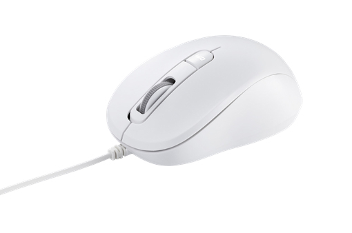 Мышь ASUS MU101C Wired USB Blue Ray Silent Mouse. Проводная .3200 dpi.96 x 57 x 38 мм .64 грамма.Белый 90XB05RN-BMU010 90XB05RN-BMU010