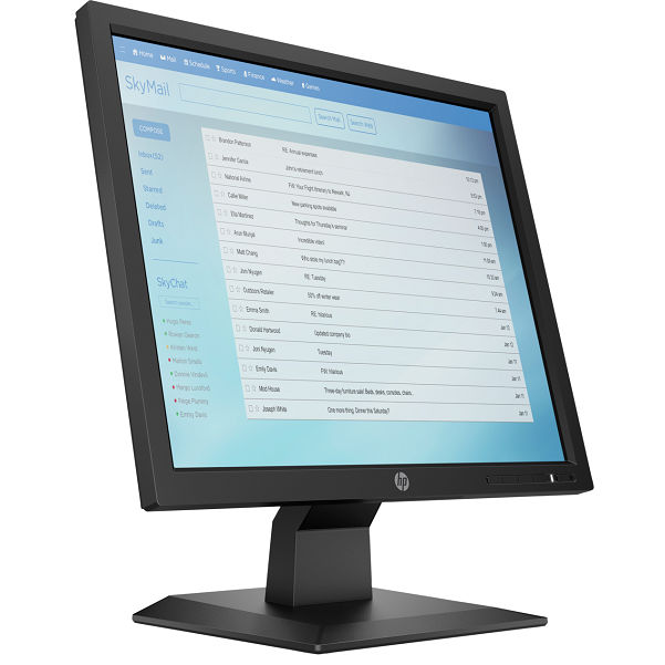 Монитор HP 17" P174 LED Monitor 1280x1024, TN, 250 cd/m2, 1000:1, 5ms, 170°/160°, VGA, bezel standart, Black 5RD64AA 5RD64AA