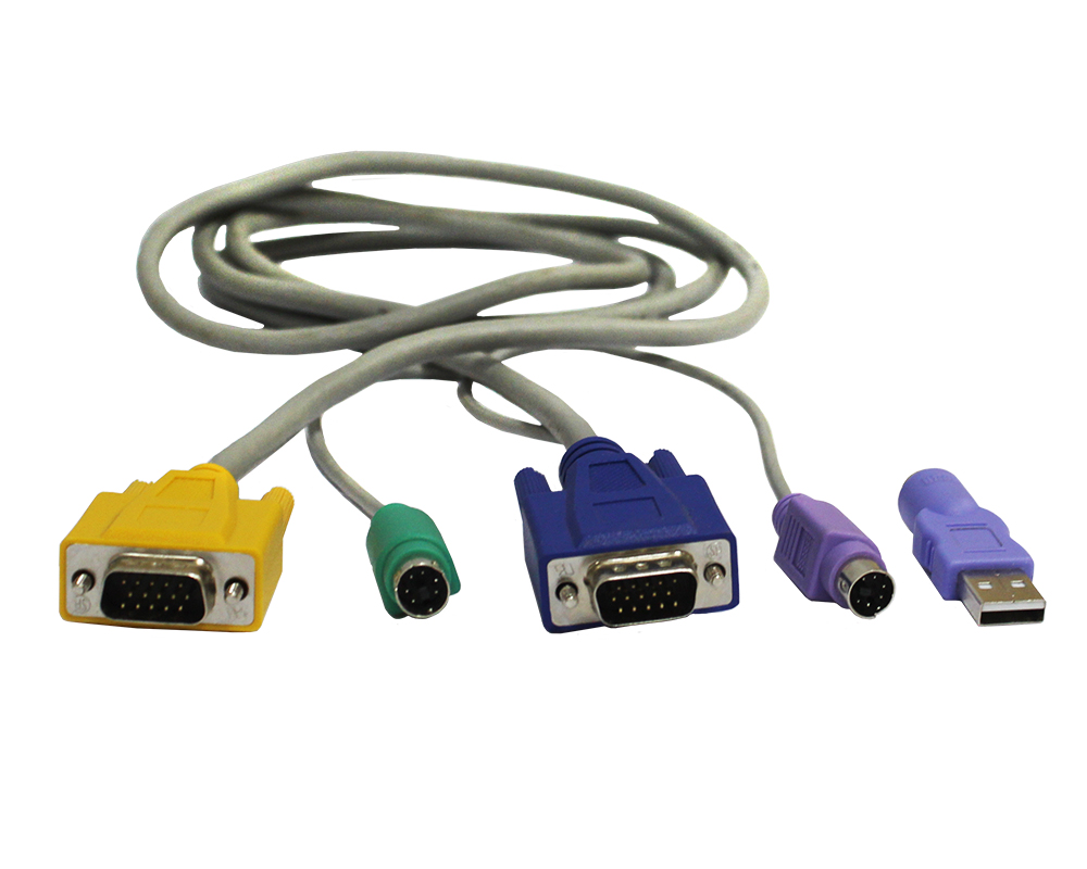 Кабель D-Link KVM Cable with VGA and 2 x PS/2 connectors for DKVM-IP8/T1, 1.8m DKVM-IPCB DKVM-IPCB