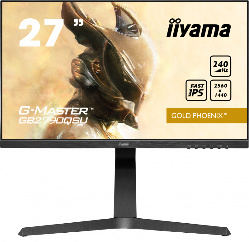 Монитор IIYAMA 27'' 16:9 2560x1440(FHD) IPS, nonGLARE, 400cd/m2, H178°/V178°, 1000:1, 80M:1, 16.7M, 0,4 ms, VGA, HDMI, DP, USB-Hub, Height adj, Pivot, Tilt, Swivel, Speakers, Swivel, 3Y, Black GB2790QSU-B1 GB2790QSU-B1