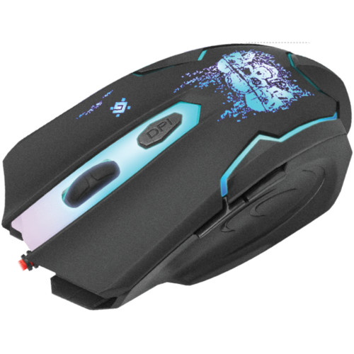 Мышь Defender проводная игровая  Skull GM-180L оптика,6кнопок,800-3200dpi 52180 52180