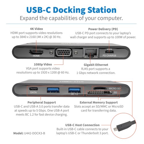 Стыковочная станция Tripplite U442-DOCK3-B U442-DOCK3-B #10