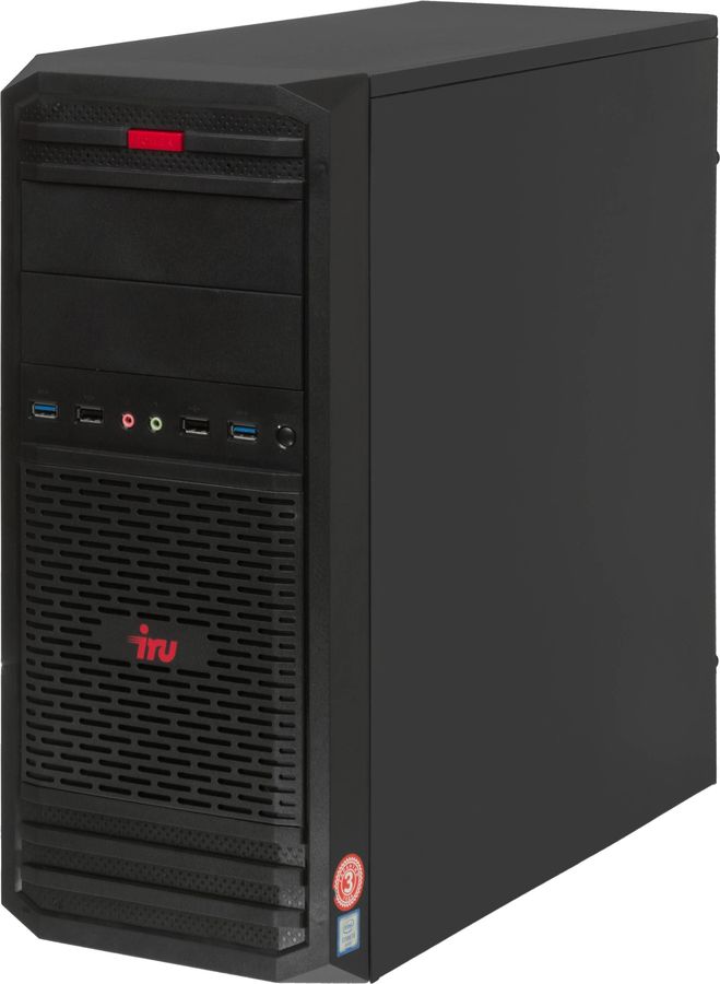 Персональный компьютер iRU Corp 517 TWR i7 8700K (3.7) 32Gb 2Tb+2Tb 7.2k P2000 5Gb Free DOS GbitEth 1000W черный 1394165 1394165