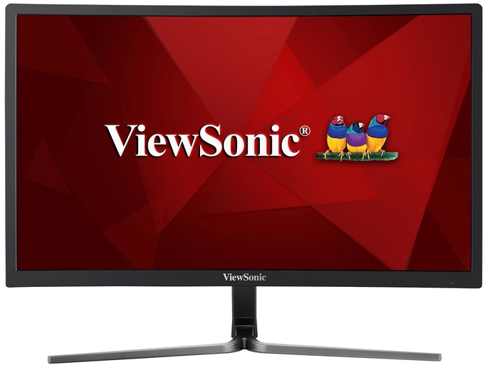 Монитор ViewSonic 23.6"  VA SuperClear изогнутый, 1920x1080, 3ms, 280cd/m2, 178°/178°, 80Mln:1, DVI, HDMI, DisplayPort, Free Sync, колонки, 144Hz, Glossy Black VX2458-C-MHD VX2458-C-MHD #8