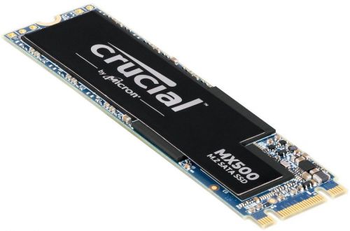 Твердотельный накопитель Crucial M.2 2280 500GB MX500 Client SSD SATA 6Gb/s, 560/510, IOPS 95/90K, MTBF 1.8M, 3D TLC, 180TBW, RTL CT500MX500SSD4N CT500MX500SSD4N