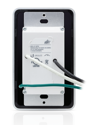 Сетевой фильтр Ubiquiti mFi In-Wall Outlet управляемая розетка mFi-MPW mFi-MPW