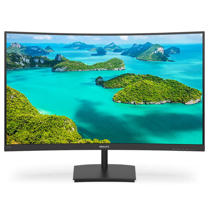 Монитор Philips 23.6" (00/01) черный VA LED 16:9 HDMI M/M матовая 3000:1 250cd 178гр/178гр 1920x1080 75Hz VGA FHD 241E1SCA 241E1SCA