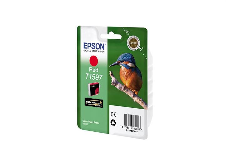 Картридж струйный Epson C13T15974010  for T1597 для Stylus Photo R2000 (red) C13T15974010
