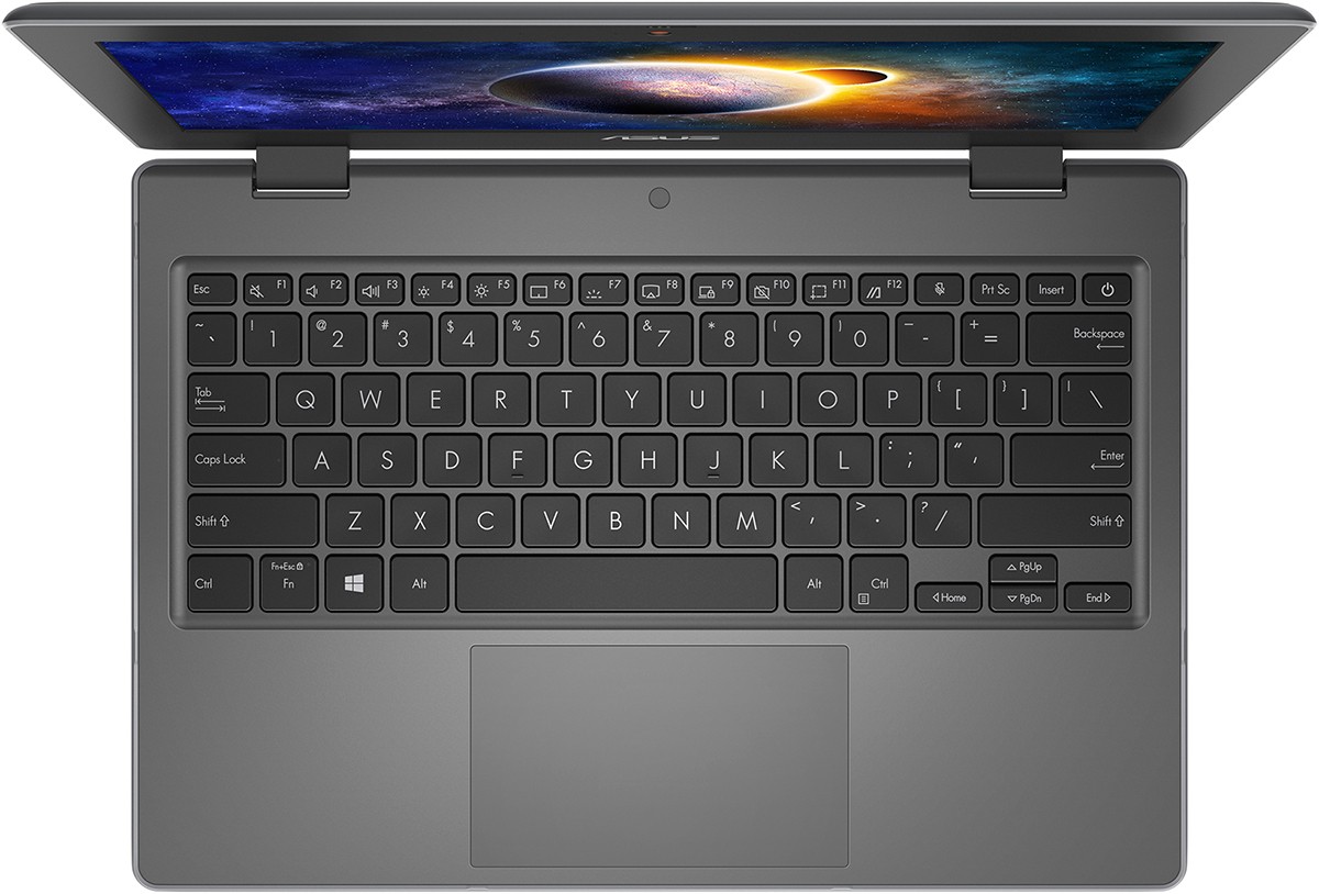Ноутбук ASUS PRO BR1100CKA-GJ0328R Pentium Silver N6000/4Gb/128Gb eMMC/11,6"HD (1366 x 768)1 x VGA/1 x HDMI /RG45/WiFi5/BT/Cam/Windows 10 Pro/1,4Kg/Dark Grey 90NX03B1-M04690 90NX03B1-M04690