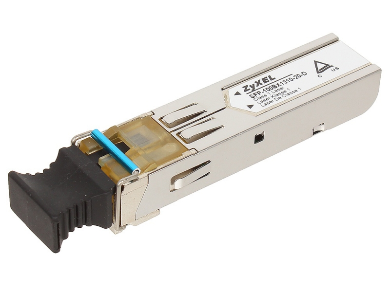 Трансивер ZYXEL одноволоконный SFP 100BX 1310 нм для одномодового оптоволоконного кабеля на расстояние до 20 км SFP-100BX1310-20-D SFP-100BX1310-20-D