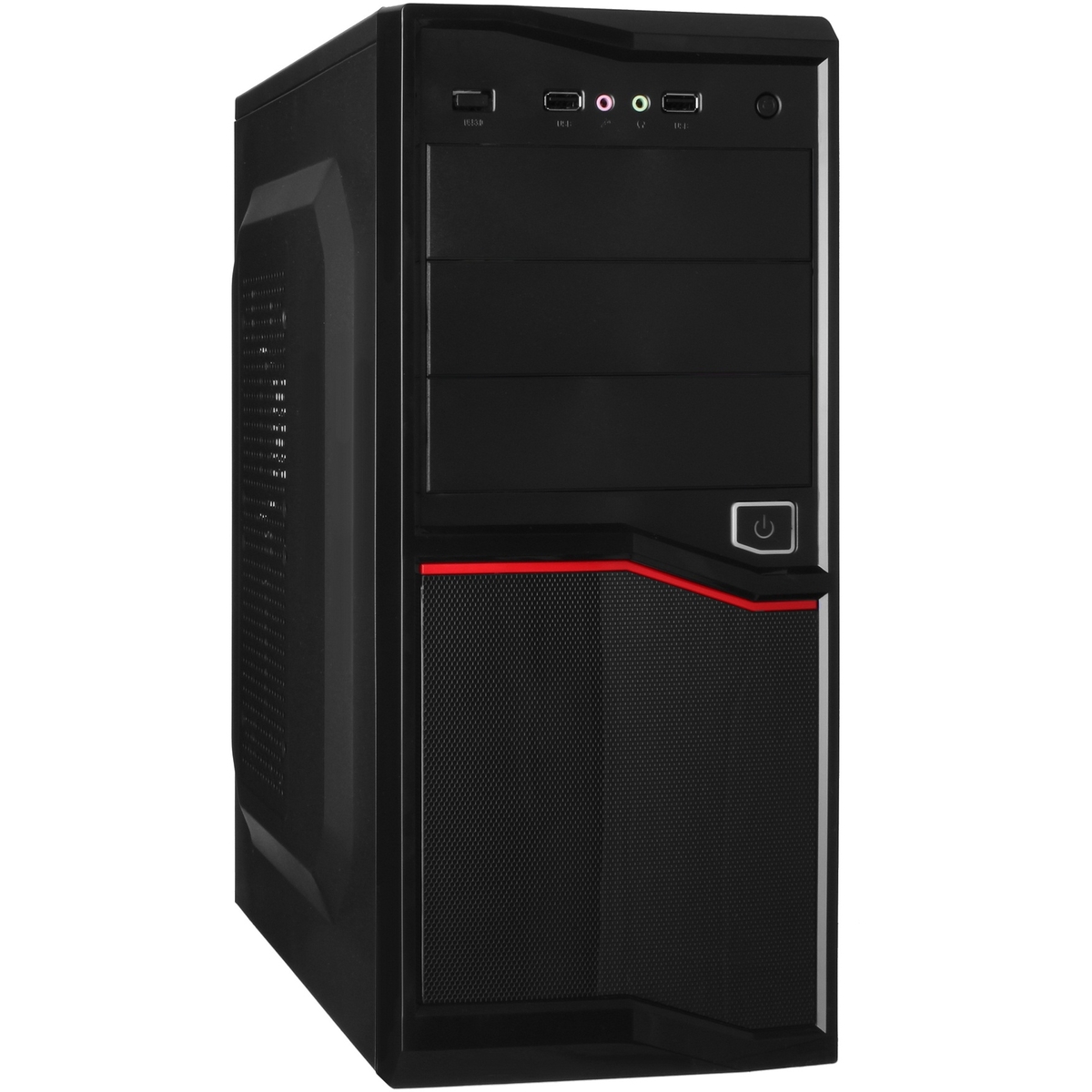 Корпус Exegate Miditower Exegate AB-220 <Black, БП AB500, 80mm, ATX, 3*SATA, USB, Audio> EX247932RUS EX247932RUS