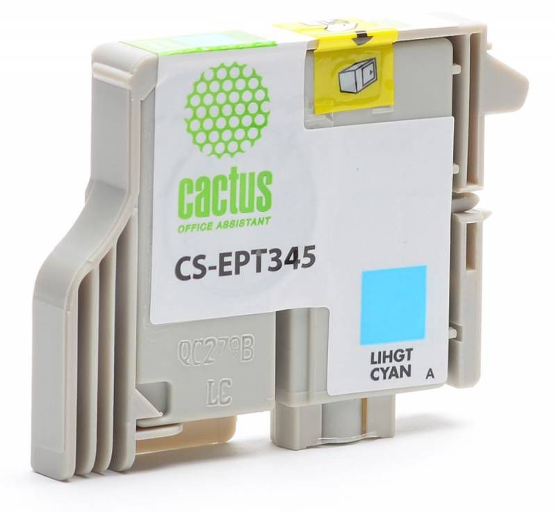 Картридж Cactus струйный CS-EPT345 светло-голубой для Epson Stylus Photo 2100 (14.6мл) CS-EPT345 CS-EPT345