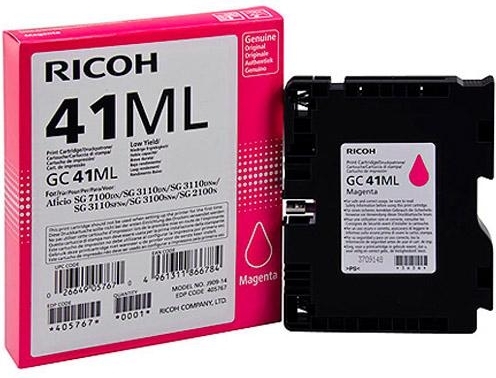 Картридж для гелевого принтера GC41ML пурпурный для Ricoh Aficio SG2100N/3110DN/DNw (600стр) 405767