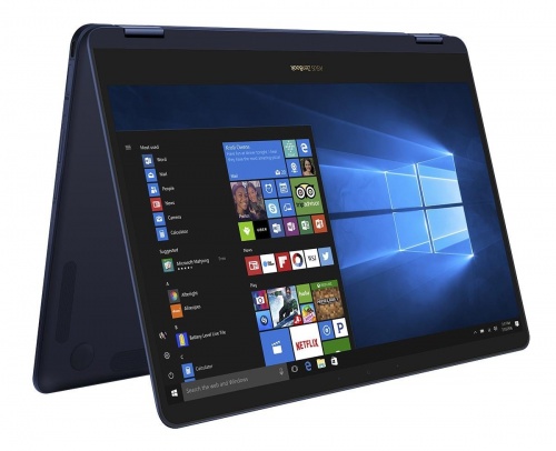 Ноутбук ASUS ZenBook Flip S синий [1920x1080, IPS, Intel Core i5 8250U, 4x1.6 ГГц, RAM 8 ГБ, SSD 256 Гб, Intel UHD Graphics 620, Wi-Fi, Windows 10 90NB0EN1-M09750 90NB0EN1-M09750