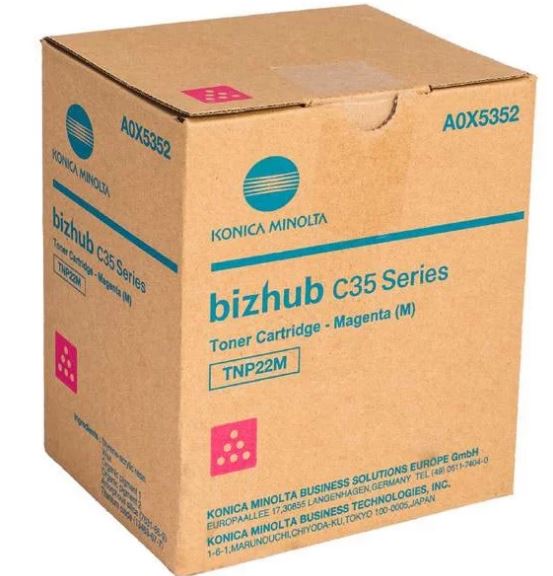 Тонер-картридж Minolta Bizhub C35/35P type TNP-22M (ресурс 6000 страниц), пурпурный (TNP-22M/A0X535) TNP-22M/A0X5352