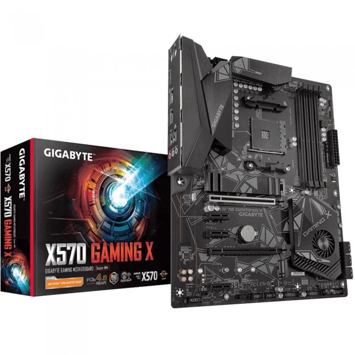 Материнская плата Gigabyte , Socket AM4, AMD X570, 4xDDR4-3200, HDMI, 2xPCI-Ex16, 3xPCI-Ex1, 6xSATA3(RAID 0/1/10), 2xM.2, 8 Ch Audio, GLan, (2+4)xUSB2.0, (4+4)xUSB3.2, 2xPS/2, ATX, RTL X570 GAMING X X570 GAMING X