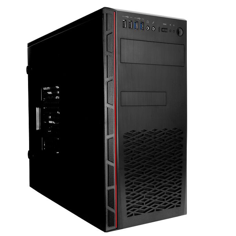 Корпус INWIN  EA065 Black U3.0*2+U2.0*2+Type3.1C+A(HD)+VGA support bar (без блока питания) 6150992 6150992