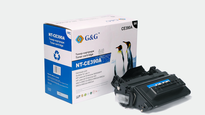 Тонер-картридж G&G для HP LaserJet Enterprise 600 M601n/dn,M602n/dn/x,M603n/dn/xh,M4555 (NT-CE390A) NT-CE390A