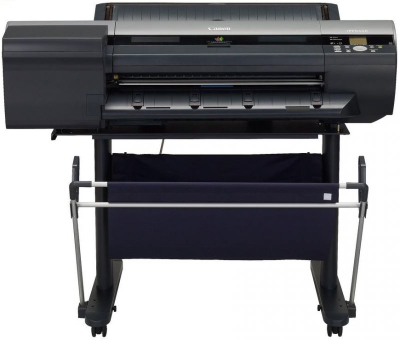 Плоттер Canon iPF6450 24"/610mm, 12 colors (макс 300ml), 2400x1200dpi, 384Mb, 250Gb, полистовая подача, фронтальная загрузка рулона, USB/GLAN 6554B003 6554B003