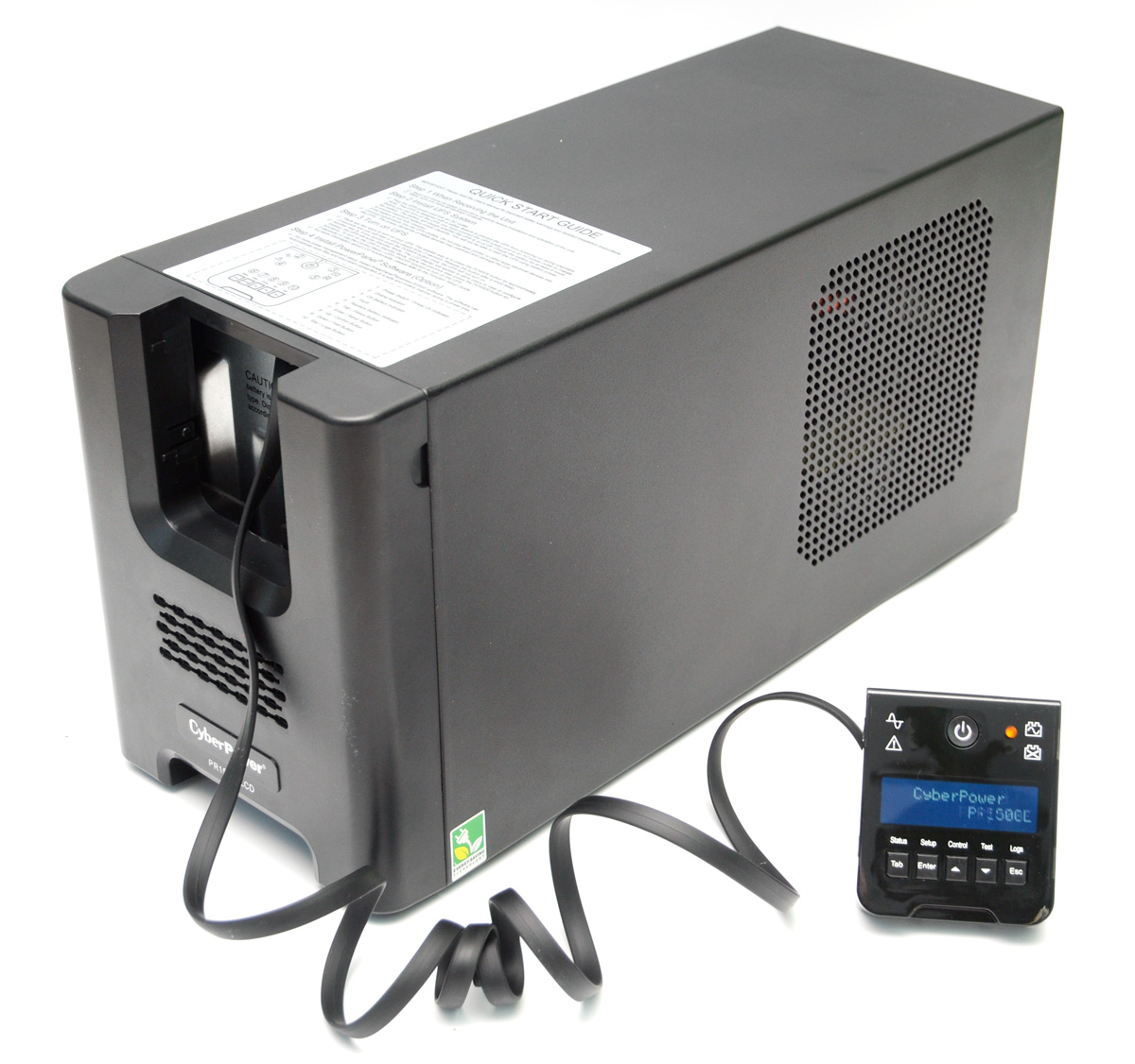 Источник бесперебойного питания CyberPower Line-Interactive, 1500VA/1350W, 8 IEC-320 С13 розеток, USB&Serial, SNMPslot, LCD дисплей, Black PR1500ELCD PR1500ELCD