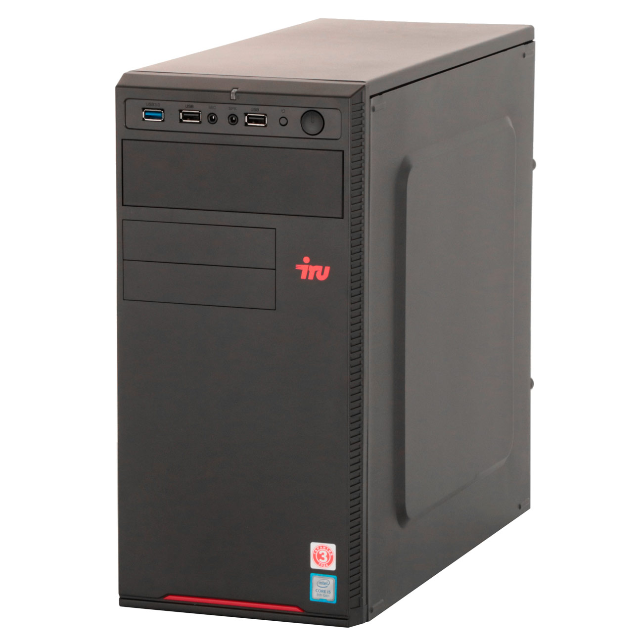 Персональный компьютер iRU Corp 315 MT i5 10400 (2.9) 32Gb SSD500Gb UHDG 630 Free DOS GbitEth 700W черный 1653424 1653424