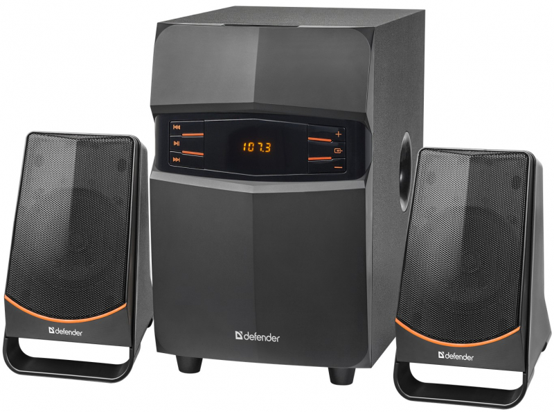 Акустическая система Defender 2.1 X181 18Вт, BT/FM/MP3/SD/USB/LED/RC 65181 65181