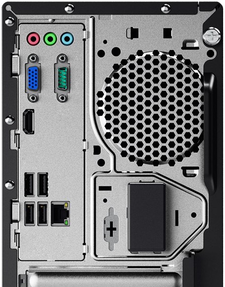Персональный компьютер Lenovo V520-15IKL Tower i5 7400 (3)/8Gb/SSD256Gb/HDG630/CR/Windows 10 Professional 64/GbitEth/180W/клавиатура/мышь/черный 10NK002NRU 10NK002NRU