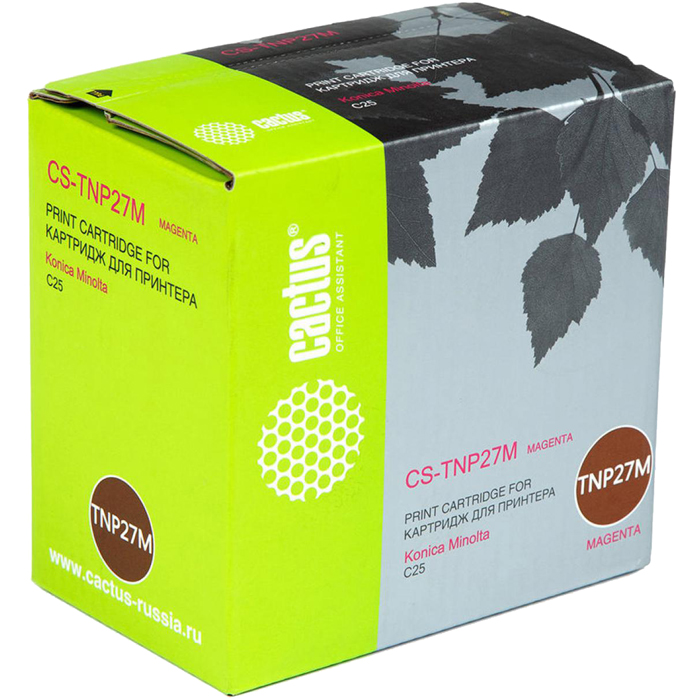 Тонер-картридж Cactus CS-TNP27M пурпурный для Minolta C25 (6000стр.) CS-TNP27M CS-TNP27M