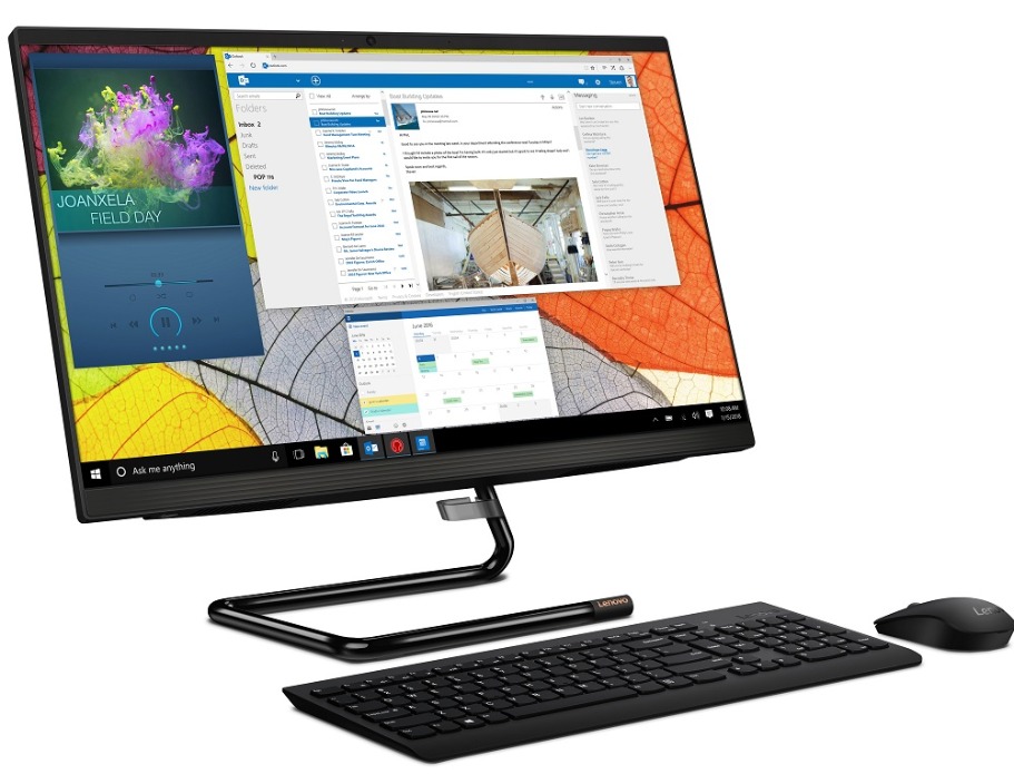 Моноблок Lenovo IdeaCentre A340-22ICB 21.5" Full HD i3 8100T (3.1)/8Gb/1Tb 5.4k/UHDG 630/DVDRW/CR/noOS/GbitEth/WiFi/BT/90W/клавиатура/мышь/Cam/черный 1920x1080 F0E9001BRK F0E9001BRK