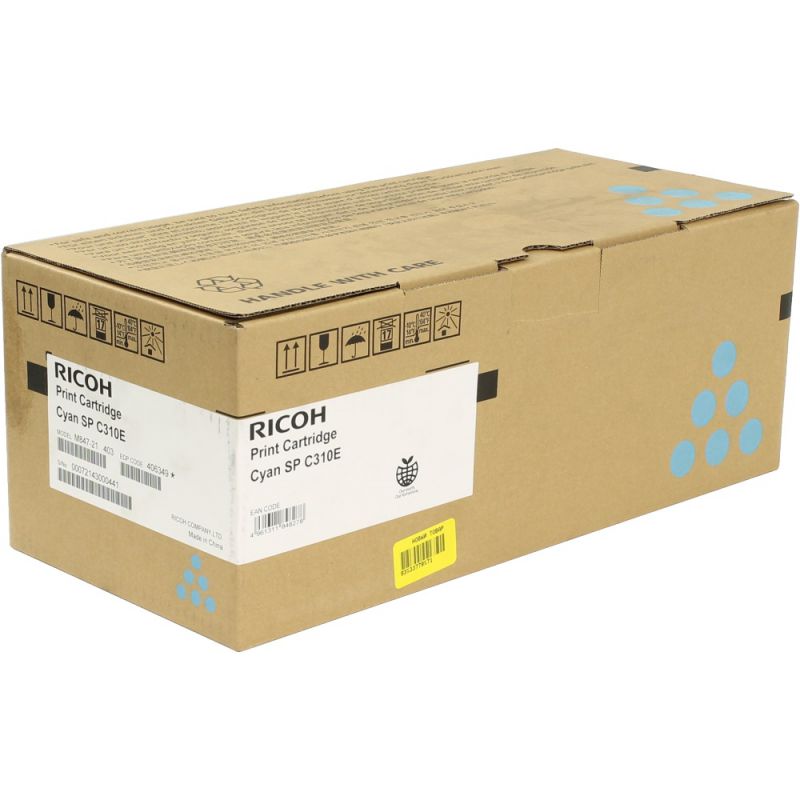 Картридж Ricoh SPC310E (2,5K) голубой Ricoh Aficio SP C231SF/C232SF/SPC231N/C232DN/C311N/C312DN/C320DN/C242DN/C242SF 407641 407641 #1